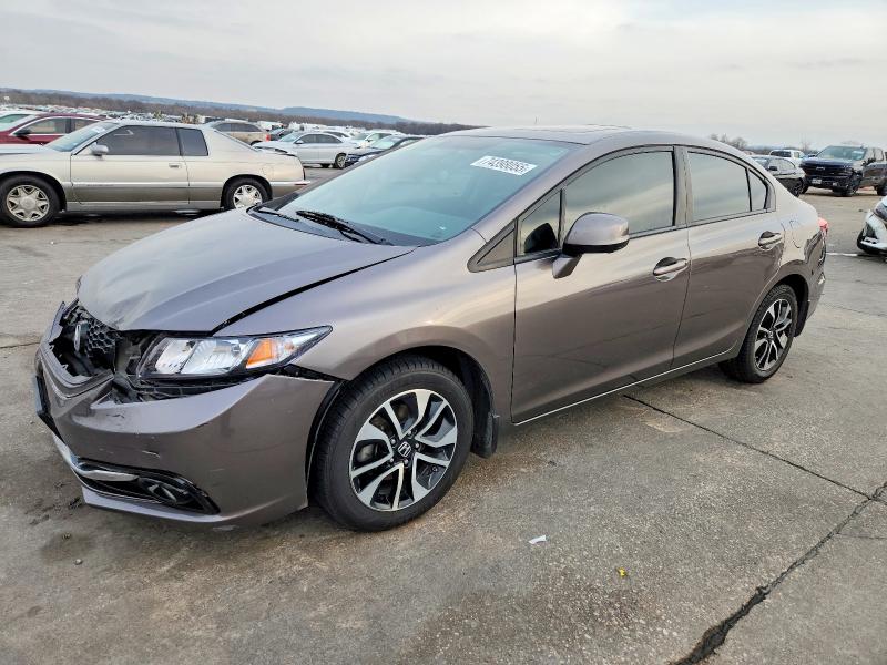 HONDA CIVIC EXL 2013 with VIN 19XFB2F93DE076170 - Photo from auction