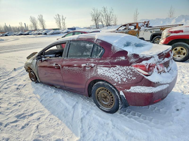Photo 2 from auction – 2013 HONDA CIVIC LX with VIN 2HGFB2E51DH033466