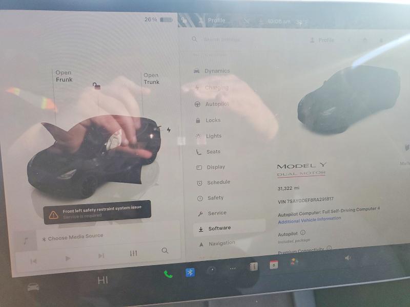Photo 9 from auction – 2024 TESLA MODEL Y with VIN 7SAYGDEF8RA291817
