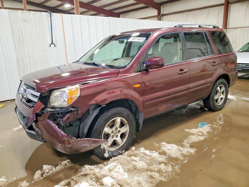 HONDA PILOT EXL 2008 with VIN 5FNYF18758B012277 - Photo from auction