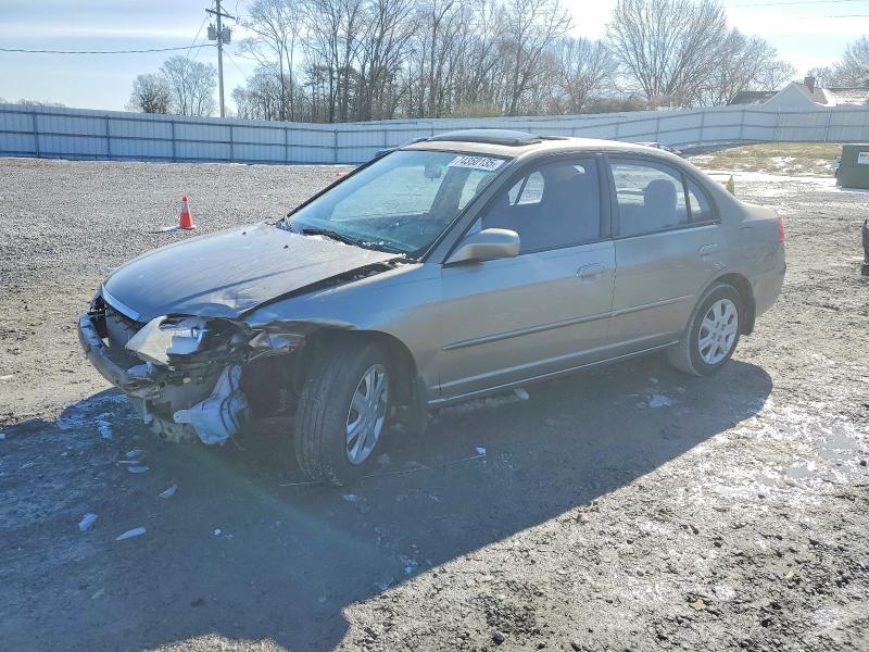 HONDA CIVIC EX 2003 with VIN 1HGES26753L007398 - Photo from auction
