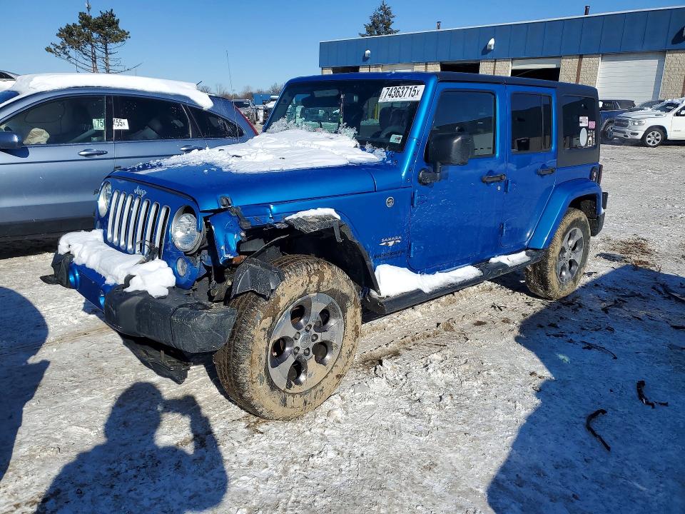 JEEP WRANGLER U 2016 with VIN 1C4BJWEG9GL281349 - Photo from auction