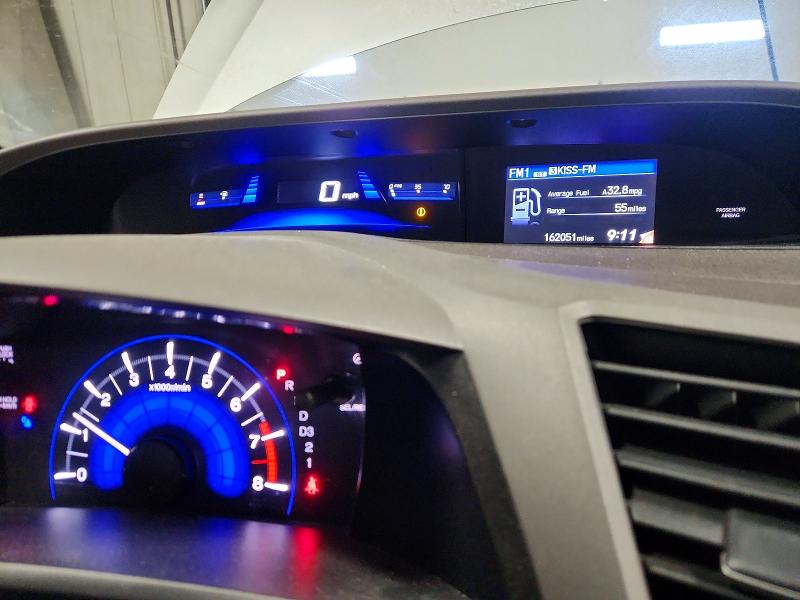 Photo 9 from auction – 2012 HONDA CIVIC LX with VIN 19XFB2F59CE010458