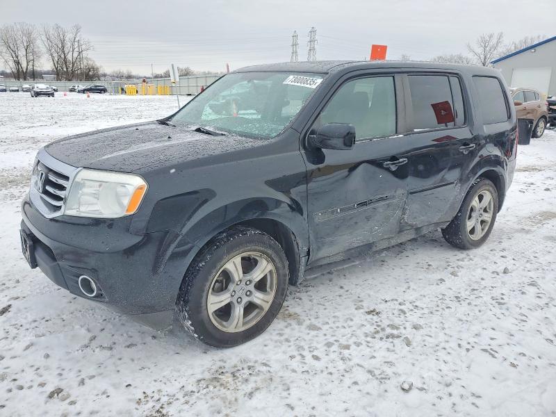 HONDA PILOT EXL 2013 with VIN 5FNYF4H66DB024201 - Photo from auction