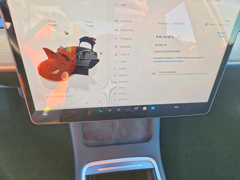 Photo 9 from auction – 2023 TESLA MODEL 3 with VIN 5YJ3E1EA1PF544881