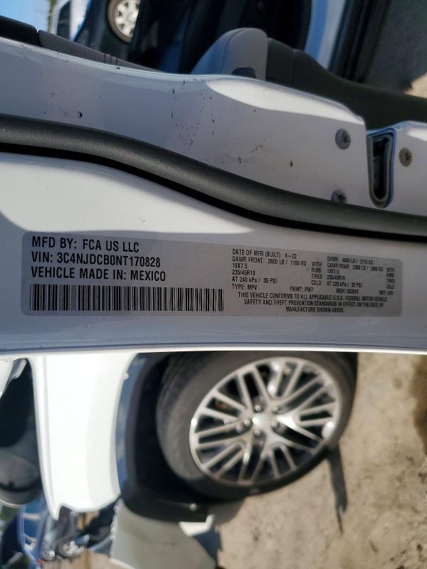 Photo 14 from auction – 2022 JEEP COMPASS LI with VIN 3C4NJDCB0NT170828