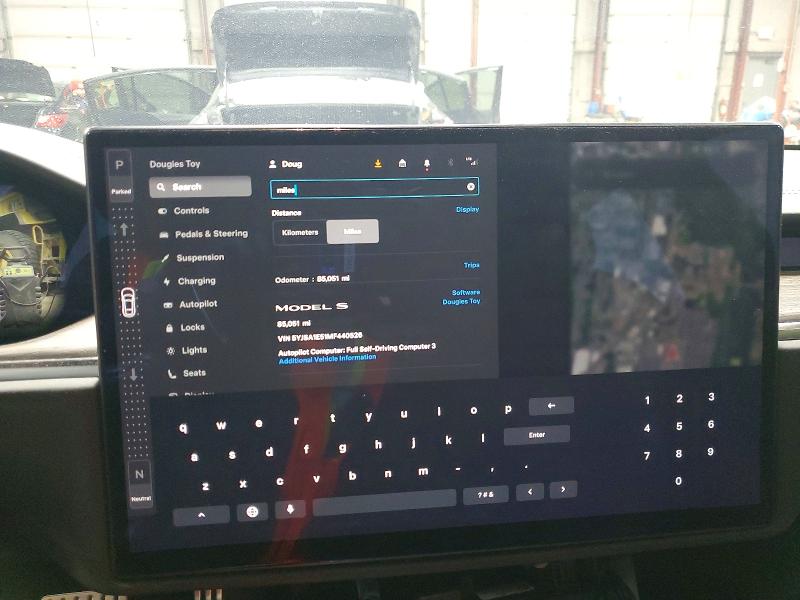 Photo 9 from auction – 2021 TESLA MODEL S with VIN 5YJSA1E51MF440526