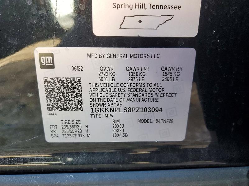 Photo 14 from auction – 2023 GMC ACADIA with VIN 1GKKNPLS8PZ103094