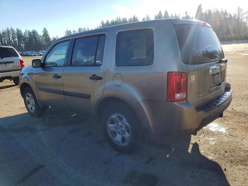Photo 2 from auction – 2009 HONDA PILOT LX with VIN 5FNYF38299B021341