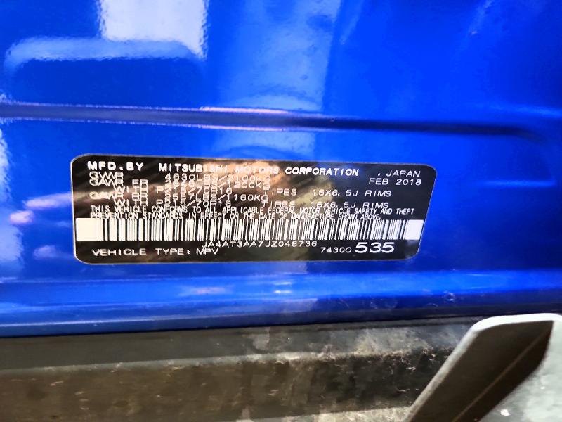 Photo 14 from auction – 2018 MITSUBISHI ECLIPSE CR with VIN JA4AT3AA7JZ048736