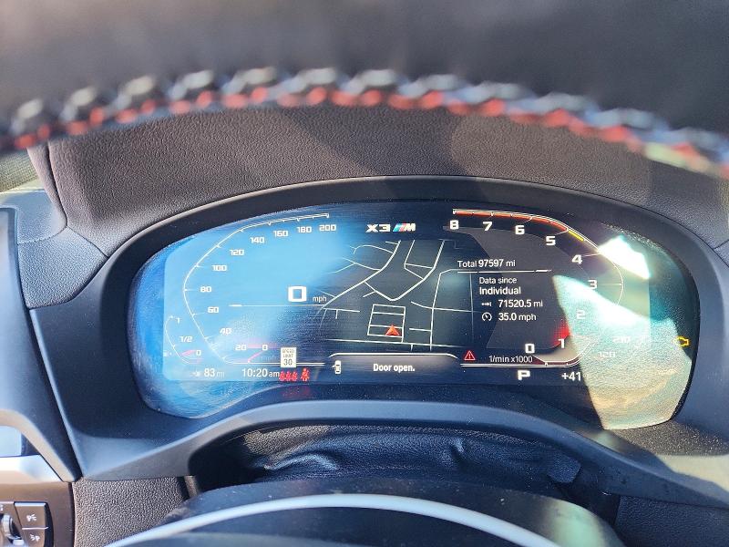 Photo 9 from auction – 2021 BMW X3 M COMPE with VIN 5YMTS0C06M9F33422