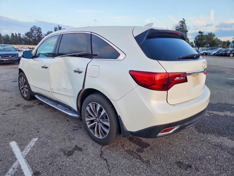 Photo 2 from auction – 2016 ACURA MDX TECHNO with VIN 5FRYD4H49GB033174
