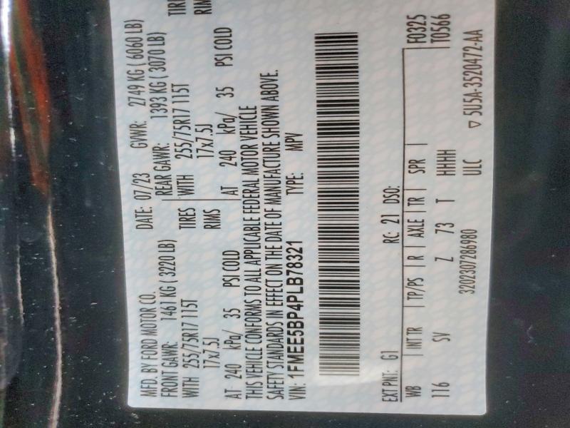 Photo 14 from auction – 2023 FORD BRONCO BAS with VIN 1FMEE5BP4PLB78321