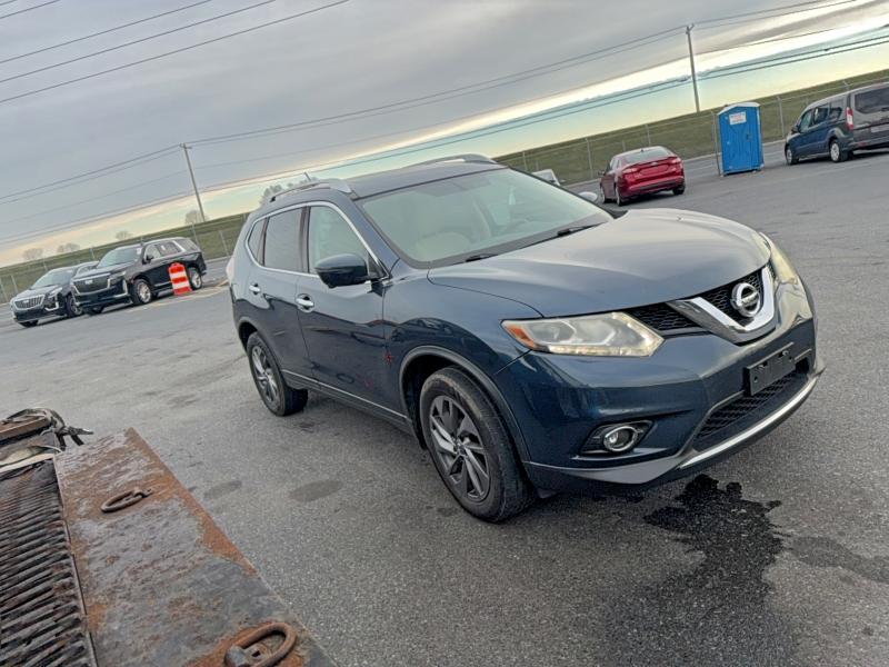 NISSAN ROGUE S 2016 with VIN 5N1AT2MV8GC744799 - Photo from auction