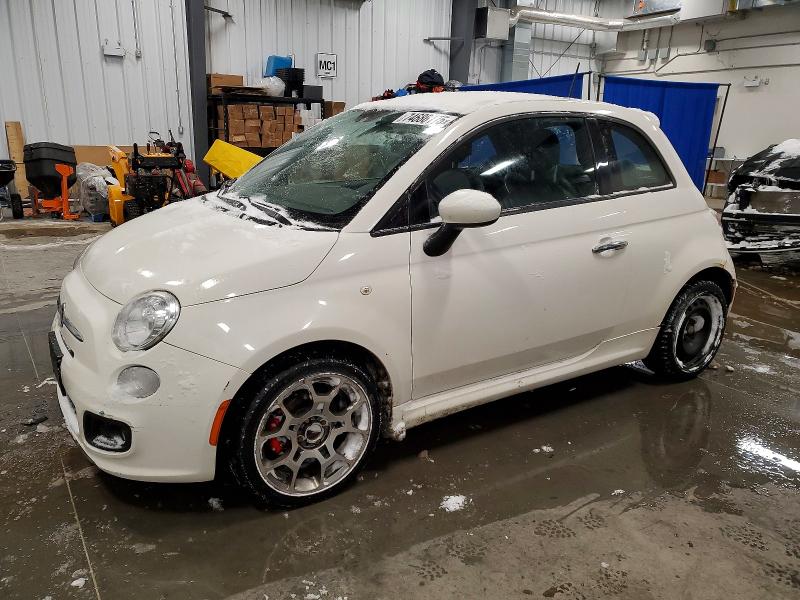 FIAT 500 2015 with VIN 3C3CFFBR3FT590267 - Photo from auction