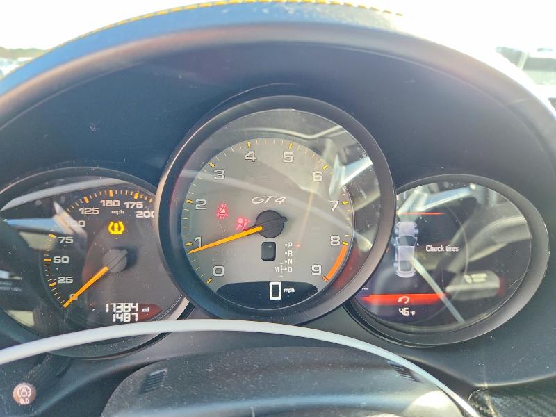 Photo 9 from auction – 2023 PORSCHE CAYMAN GT4 with VIN WP0AC2A81PS275497
