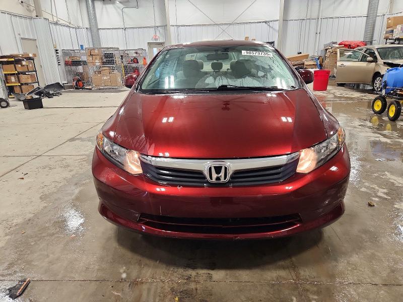 Photo 5 from auction – 2012 HONDA CIVIC LX with VIN 19XFB2F51CE062716
