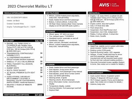 Photo 12 from auction – 2023 CHEVROLET MALIBU with VIN 1G1ZD5ST0PF188048