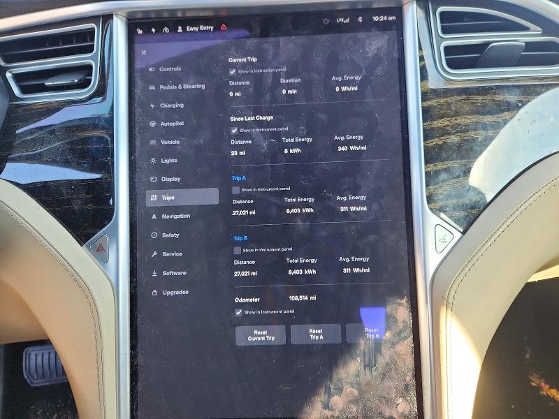 Photo 9 from auction – 2016 TESLA MODEL S with VIN 5YJSA1E28GF170270
