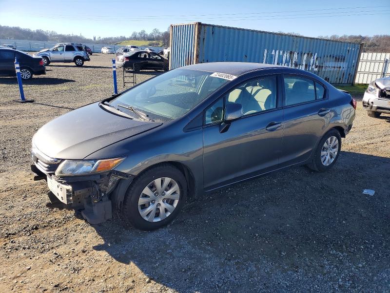 HONDA CIVIC LX 2012 with VIN 2HGFB2F53CH304833 - Photo from auction