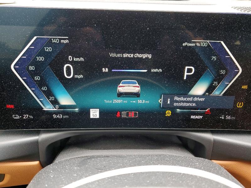 Photo 9 from auction – 2024 BMW I4 with VIN WBY43AW04RFS68869