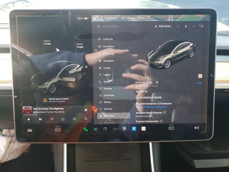 Photo 9 from auction – 2018 TESLA MODEL 3 with VIN 5YJ3E1EA4JF052918