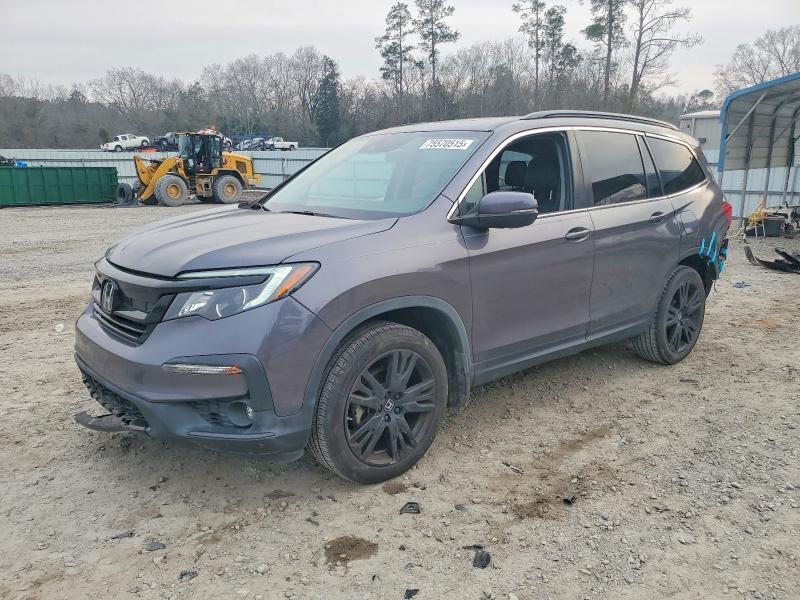 HONDA PILOT SE 2021 with VIN 5FNYF5H26MB045620 - Photo from auction