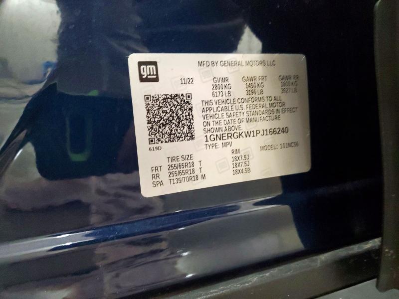 Photo 14 from auction – 2023 CHEVROLET TRAVERSE with VIN 1GNERGKW1PJ166240