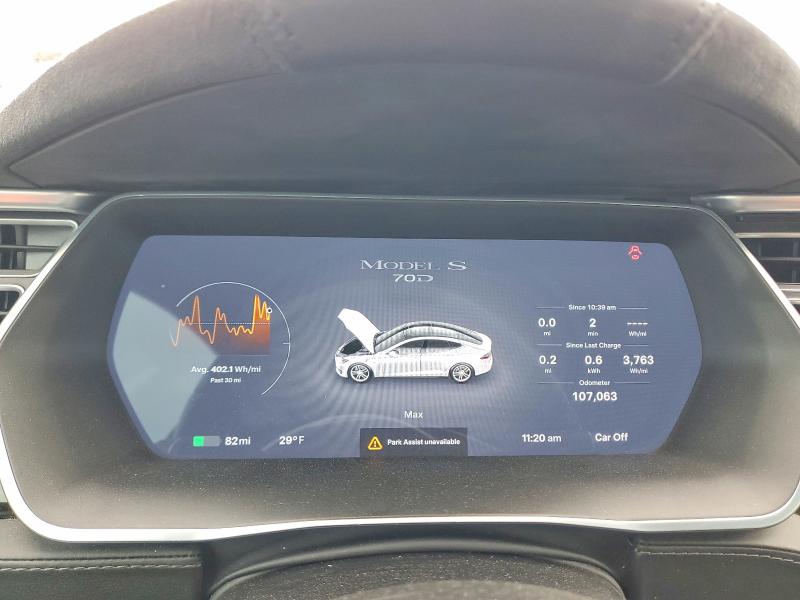 Photo 9 from auction – 2015 TESLA MODEL S with VIN 5YJSA1E21FF118879