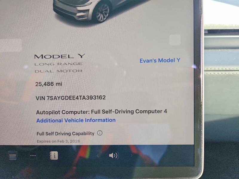 Photo 9 from auction – 2026 TESLA MODEL Y with VIN 7SAYGDEE4TA393162