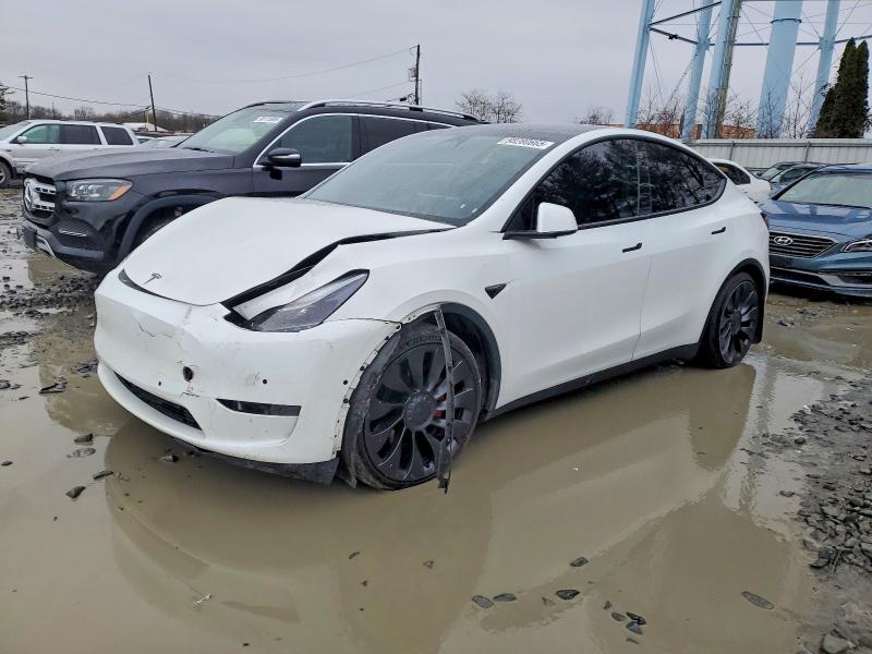 TESLA MODEL Y 2022 with VIN 7SAYGDEF2NF387620 - Photo from auction