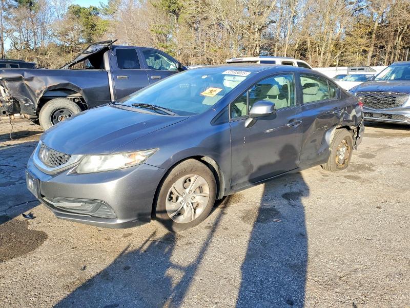 HONDA CIVIC LX 2013 with VIN 19XFB2F59DE062061 - Photo from auction