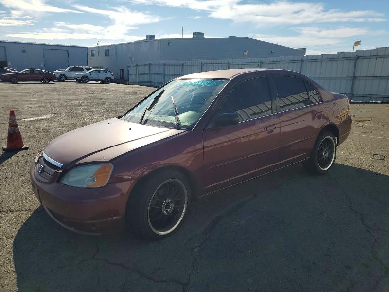 HONDA CIVIC LX 2002 with VIN 2HGES16542H585125 - Photo from auction