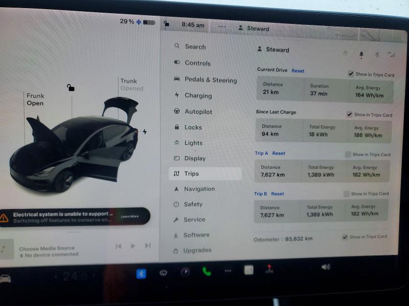 Photo 9 from auction – 2019 TESLA MODEL 3 with VIN 5YJ3E1EA2KF413872
