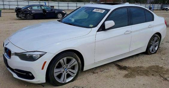BMW 328 I SULE 2016 with VIN WBA8E9G57GNT43893 - Photo from auction
