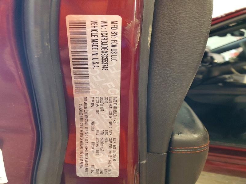 Photo 14 from auction – 2025 DODGE DURANGO GT with VIN 1C4RDJDGXSC553748