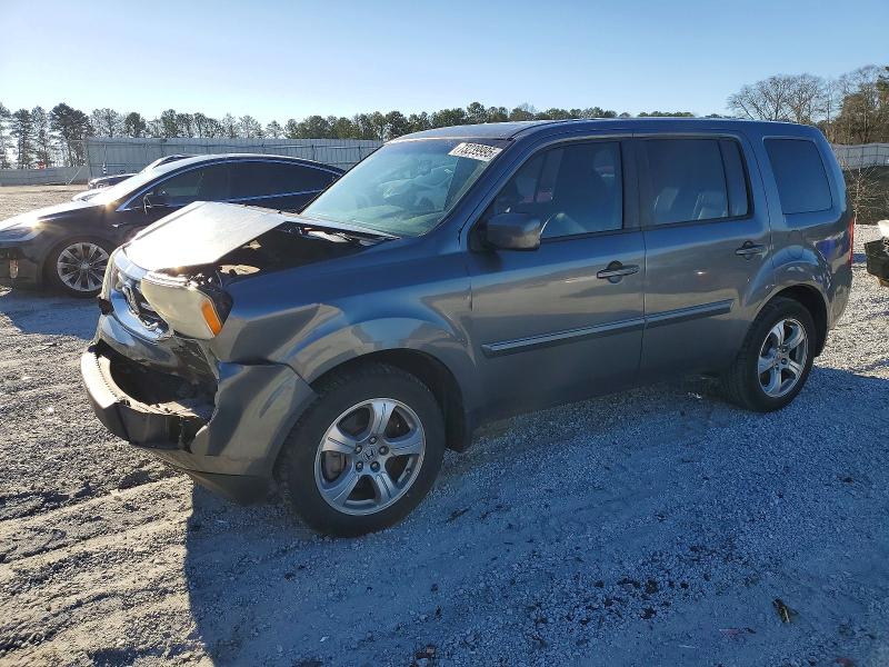 HONDA PILOT EXLN 2013 with VIN 5FNYF3H73DB024787 - Photo from auction