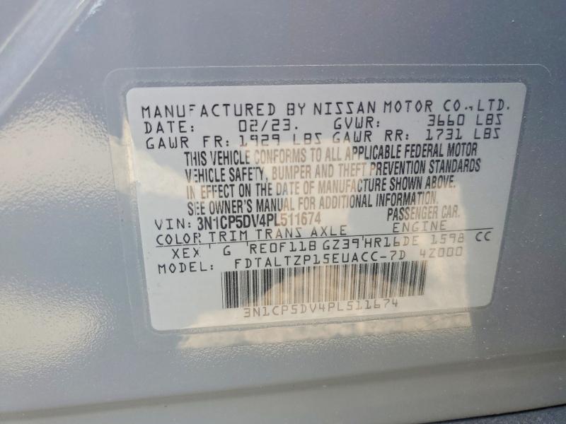 Photo 14 from auction – 2023 NISSAN KICKS with VIN 3N1CP5DV4PL511674