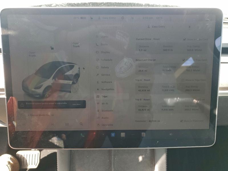 Photo 9 from auction – 2023 TESLA MODEL Y with VIN 7SAYGDEE7PF814686