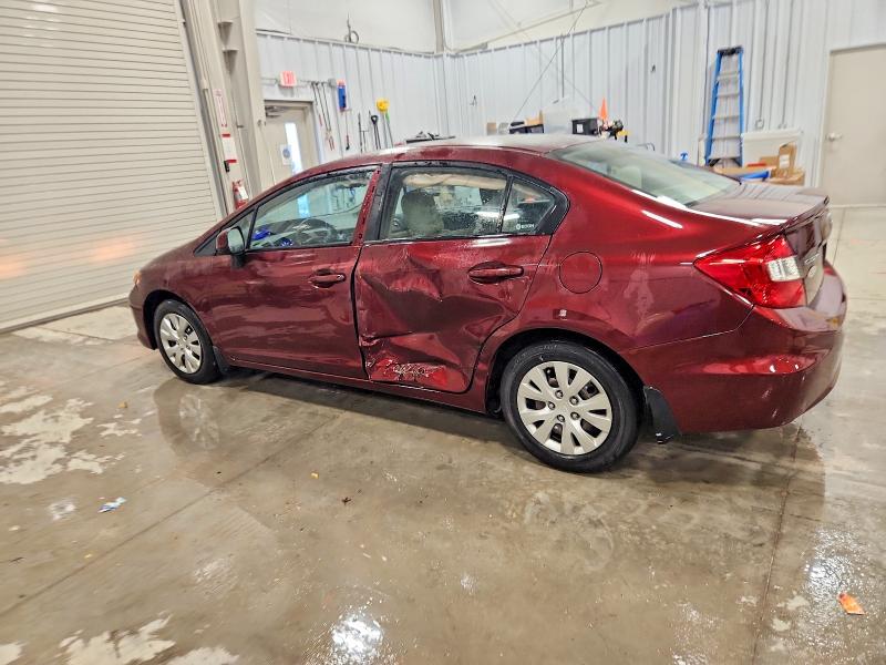 Photo 2 from auction – 2012 HONDA CIVIC LX with VIN 19XFB2F51CE062716