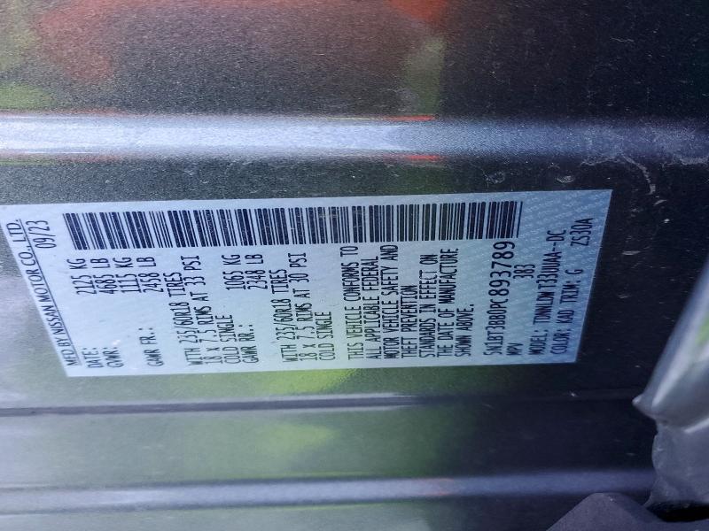 Photo 10 from auction – 2023 NISSAN ROGUE with VIN 5N1BT3BB0PC893789