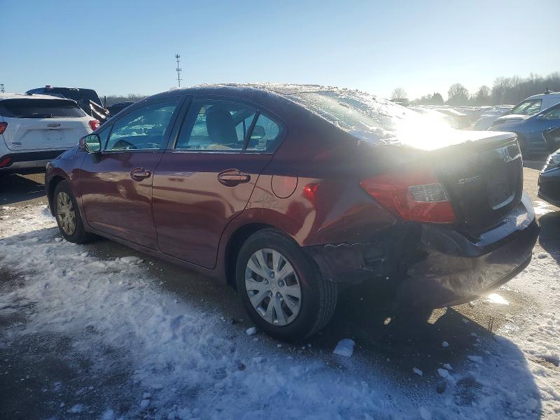 Photo 2 from auction – 2012 HONDA CIVIC LX with VIN 2HGFB2F51CH605813