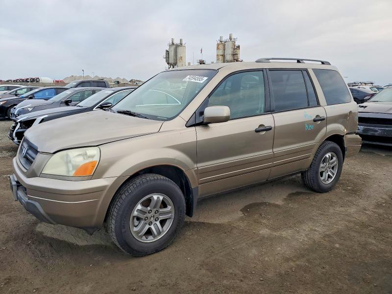 HONDA PILOT EXL 2005 with VIN 2HKYF18505H545861 - Photo from auction