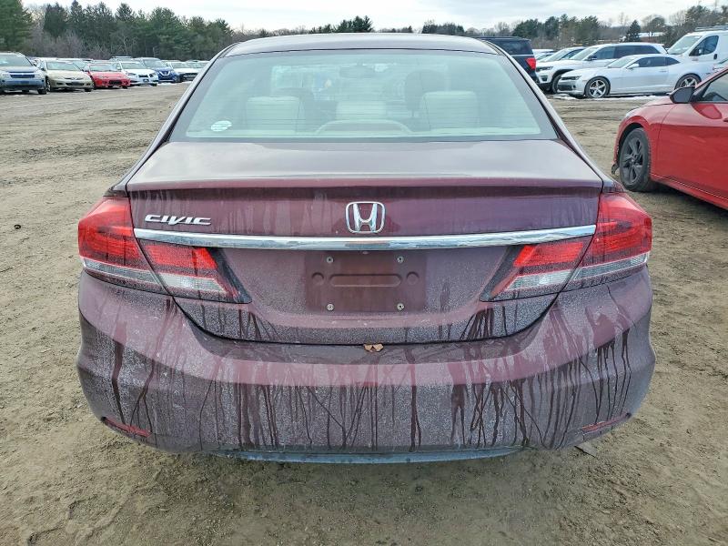 Photo 6 from auction – 2013 HONDA CIVIC LX with VIN 19XFB2F56DE203488