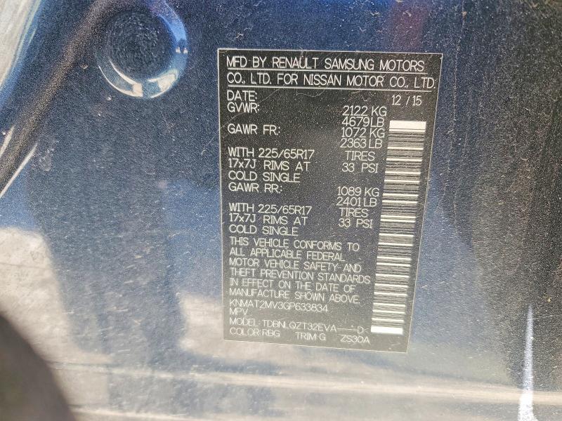 Photo 14 from auction – 2016 NISSAN ROGUE S with VIN KNMAT2MV3GP633834
