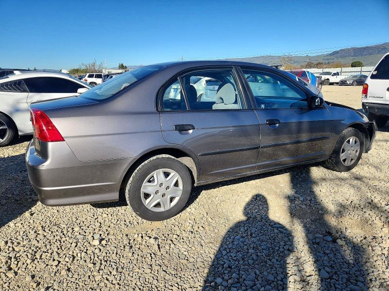 Photo 3 from auction – 2005 HONDA CIVIC DX with VIN 2HGES164X5H521201