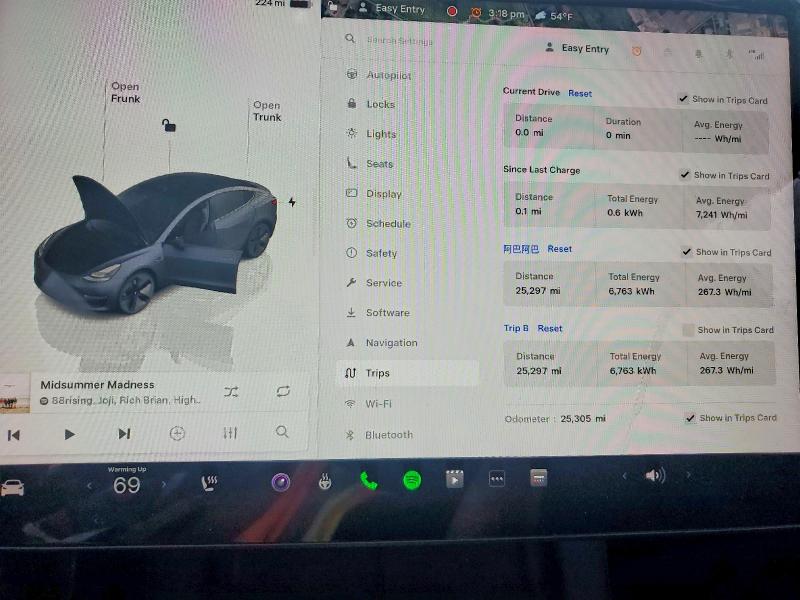 Photo 9 from auction – 2023 TESLA MODEL 3 with VIN 5YJ3E1EA5PF510765