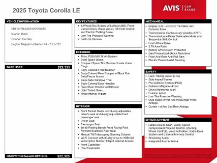 Photo 12 from auction – 2025 TOYOTA COROLLA LE with VIN 5YFB4MDEXSP266550