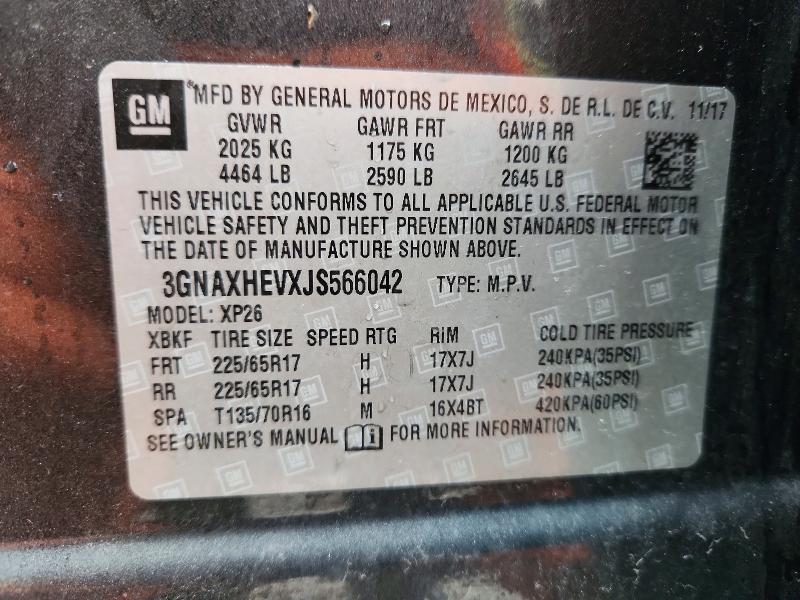 صورة رقم 14 من المزاد - 2018 CHEVROLET EQUINOX LS مع VIN 3GNAXHEVXJS566042