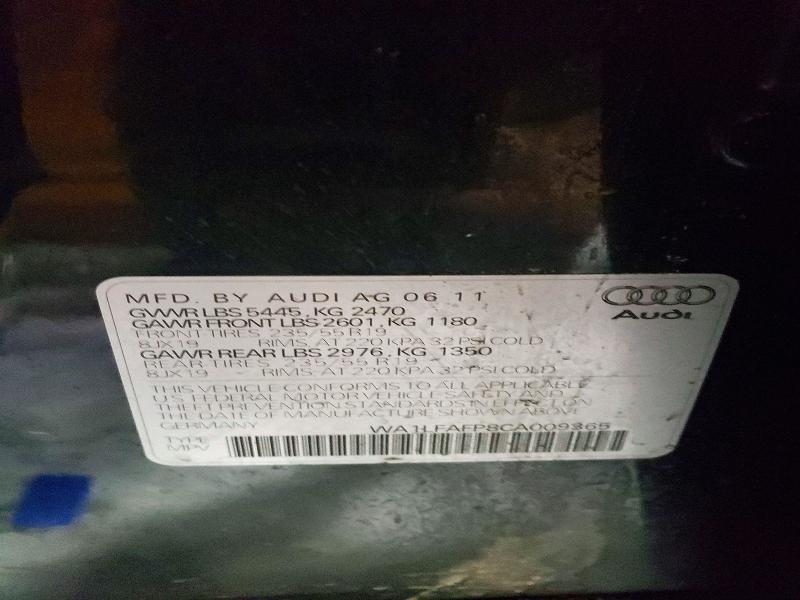 Photo 14 from auction – 2012 AUDI Q5 PREMIUM with VIN WA1LFAFP8CA009365